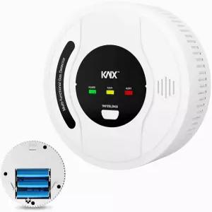 4-in-1 RV 감지기 연기 천연가스 CH4/CO/LPG/연기 배터리 구동 LED 표시등 표면 장착 여행 트레일러용 트럭
