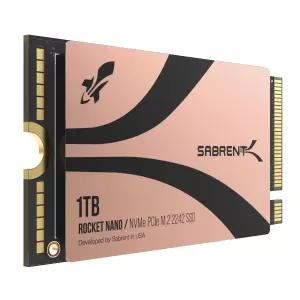 SABRENT 로켓 2242 1TB NVMe SSD PCIe 4.0 x 4 M.2 내장 솔리드 스테이트 드라이브 TLC NAND 최대 7300MB/s