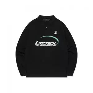 엘엠씨 TECH PK COLLAR LONG SLV TEE black 324329
