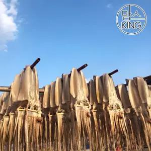 [맘스킹]구룡포 강영수산 손질된 피데기 반건조오징어(파지/파품) 5-10미 500g 내외