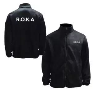 플리스자켓 블랙 기모 겨울 후리스 집업 ROKA