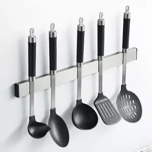 [RIZPICK]실버 50cm 칼블럭 304스텐 칼거치대 자석 아임키친