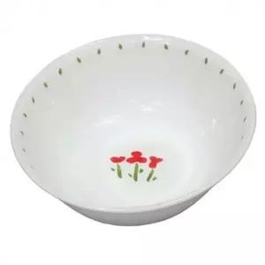붉은꽃 도자기 냉면기 21.5cm 대접 면기 국수 국그릇 다용도 볼 식기