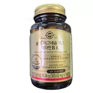 솔가 마그네슘 위드 비타민 B6 555.55mg 100정, 1개