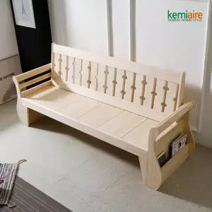 케미에르 편백나무(무절)원목 3인용쇼파 KMD-301
