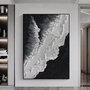 50cm 캔버스 바다풍경 입체 70cm 그림액자 인테리어