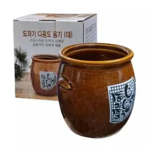 도자기 항아리 수저통(대) ND-471 물빠 도자기수저통 물받침수저통 (WEB4302)