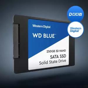 [중고] WD 웨스턴디지털 BLUE 250GB 3D NAND SSD SATA III 6Gb/s WDS250G2B0A