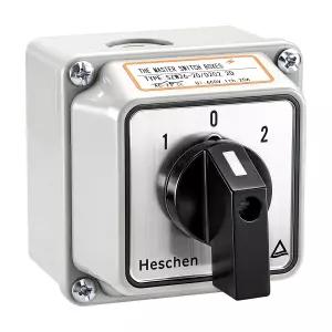 헤셴 로터리 캠 셀렉터 전환 스위치 W2620/D2022D 660V 20A ONOFFON 3포지션 2단계 8 단자 마스터 외부