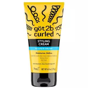 Got2B 컬 스타일링 크림 6 Fl Oz 정의 및 보습 헤어 비타민 E 알로에 베라 아르간 로 만든 타입 3-4
