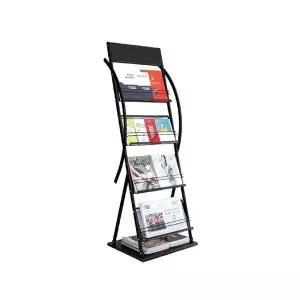 [하프클럽/]잡지꽂이 A4 2열4단 카다로그 CS-312L 스탠드 철재신문꽂이 팜플렛