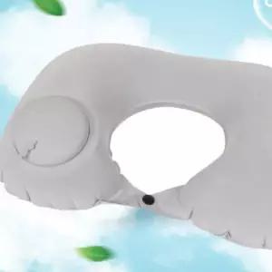 휴대용 자동 쿠션 목 여행용 펌프 베개 에어