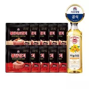 [사조대림] 불닭참치 100g x 5개 + 불닭마요참치 100g x 5개 + 카놀라유 500ml x 1개