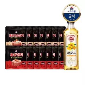 [사조대림] 불닭참치 100g x 7개 + 불닭마요참치 100g x 7개 + 카놀라유 500ml x 1개