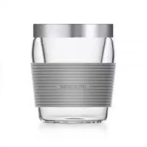 사마도요 티컵 유리 티머그 찻잔 홍차 녹차 거름망 머그컵 370ml 그레이