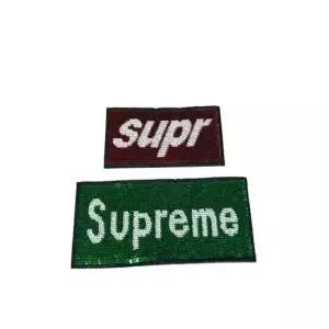 [영화사] Supreme 스팽글 자수 와펜 패치 set 리폼