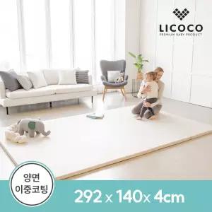 [매트 클리너 증정]리코코 프리미엄 양면 이중코팅 원피스매트 놀이매트 292x140x4cm