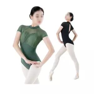 발레복 홀터 발레 레오타드 취미 반팔 폴댄스 무용복 성인