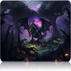 MTG 게임 플레이 매트 매직 TCG 고무 매끄러운 표면을 가진 테이블탑 카드 트레이딩 잉크 배틀 블랙