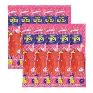 [태화] 고무장갑 뉴특대 10P (적색)