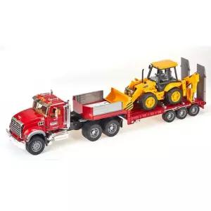 브루더 브루더 MACK 트럭과 백호 로더