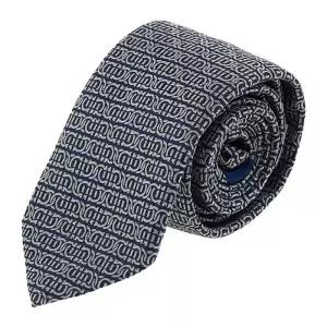 [라벨루쏘] [페라가모] 남성 간치니 실크 자카드 타이 35 0942 F NAVY/AVORI 0768408