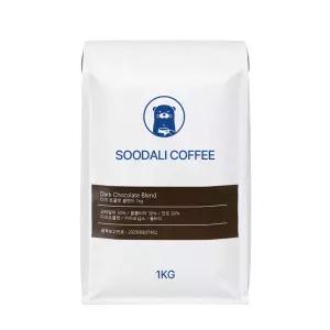 수달리커피 다크초콜렛 블렌드 커피 원두 1kg