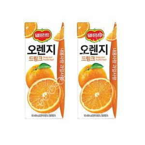 롯데 델몬트 드링크팩 오렌지 190ml (64팩) 무료