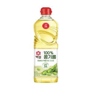 CJ제일제당 백설 콩기름 900ml (유통기한 26년 7월 16일)
