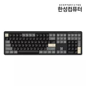 한성컴퓨터 GK698 OfficeMaster 3모드 저소음 펜타그래프 유무선 키보드 로얄블랙