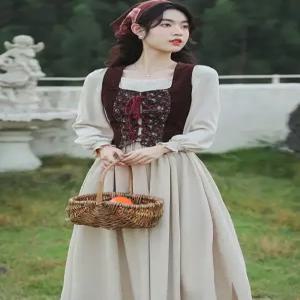 알프스소녀의상 복고풍 하이디원피스 하이디