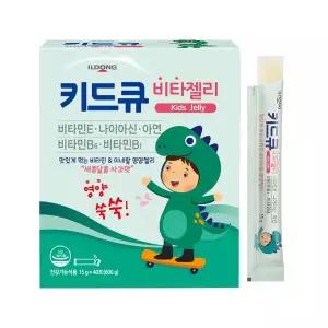 일동제약 키드큐 비타젤리 사과맛 40포 어린이 비타민E 나이아신 아연