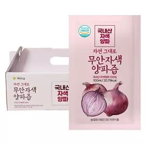 [자연식품]자연그대로 무안자색양파즙 100ml x 140팩
