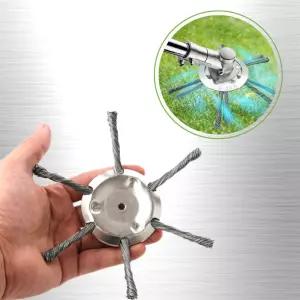 예초기날 이끼 제초 잡초제거 스틸와이어 와이어브러쉬 150mm