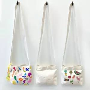 무지 미니 크로스가방 꾸미기 5개입 색칠하기 데일리백 에코백만들기 그림그리기 DIY