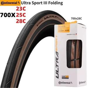 컨티넨탈 ULTRA SPORT Ⅲ 그랜드 스포츠 레이스 자전거 타이어 700x23C/25C/28C 로드 바이크 차량용 와이