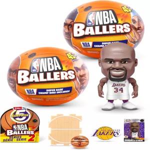 ZURU의 서프라이즈 NBA 볼러 시리즈 2 라이선스 수집품 3세 이상 소년용 깜짝 농구 스포츠 장난감 캡슐 2개