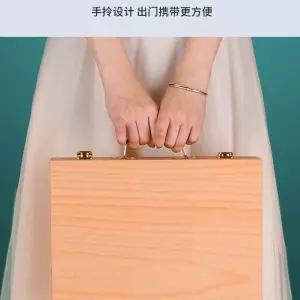 원목 휴대용 수납형 이젤 정리함 화구박스