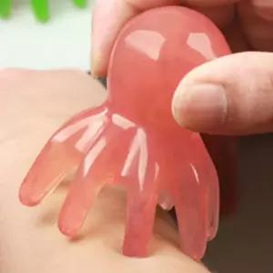 문어 승모근 마사지기 목 괄사 두피 바디 간편휴대 얼굴 지압 마사지 전신 경락