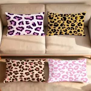 cool Rectangle Pillow Cover Home Sofa living Room fashion Leopard Dorm bedside hogar modern