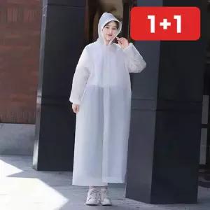 휴대용 레인코트 우비 우의 비옷 판초 성인용 공용 자전거 등산  1+1