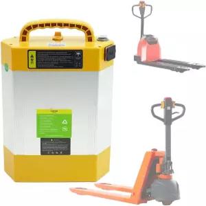 HJGHY 48V 15AH 전기 지게차 배터리 24V LiFePO4 및 CBD15J/20J-LI2 650W-960W 모터용 핸들 팔레트 트럭