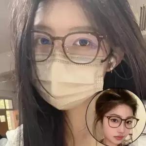 브라운뿔태안경 안경테 가벼운안경테 남자안경테 안경 뿔테 무테 반뿔테 (WE87296)