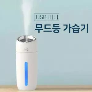 미니가습기 사무실 USB 미니 무드등 가습기 초음파 무선 차량용