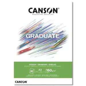 캔손 graduate 드로잉패드 160g A3 색연필 콘테 작업 (WECEBC5)