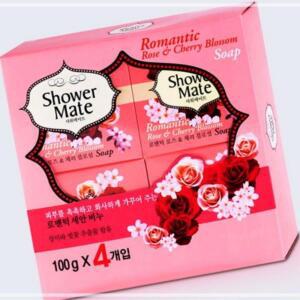 샤워메이트비누 100gX4 러블리 로즈
