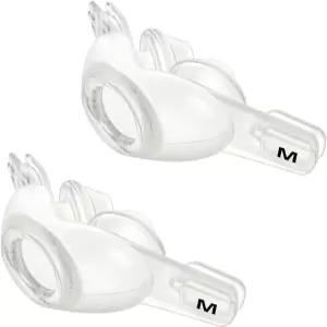 ResMed Swift FX CPAP 마스크와 호환되는 2팩 비강 베개 쿠션 미디엄 이중 벽 C Pap 교체 용품 부품