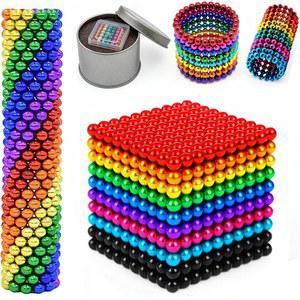 1000PCS 책상 피젯 장난감 업데이트, 사무실 스트레스에 대한 장난감, 3mm 구슬 퍼티 슬라임 18+(10가지 색상)