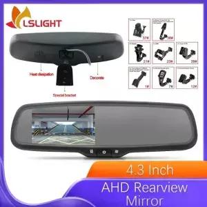 43인치 백미러 AHD TFT LCD 디스플레이 전용 자동차 마운트 포함 HD 반전 후면보기 미러 모니터 액세서리