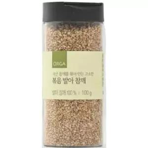올가 볶음 발아 참깨(국내산) 100g 깨 향긋한 맛있는기름 집밥
